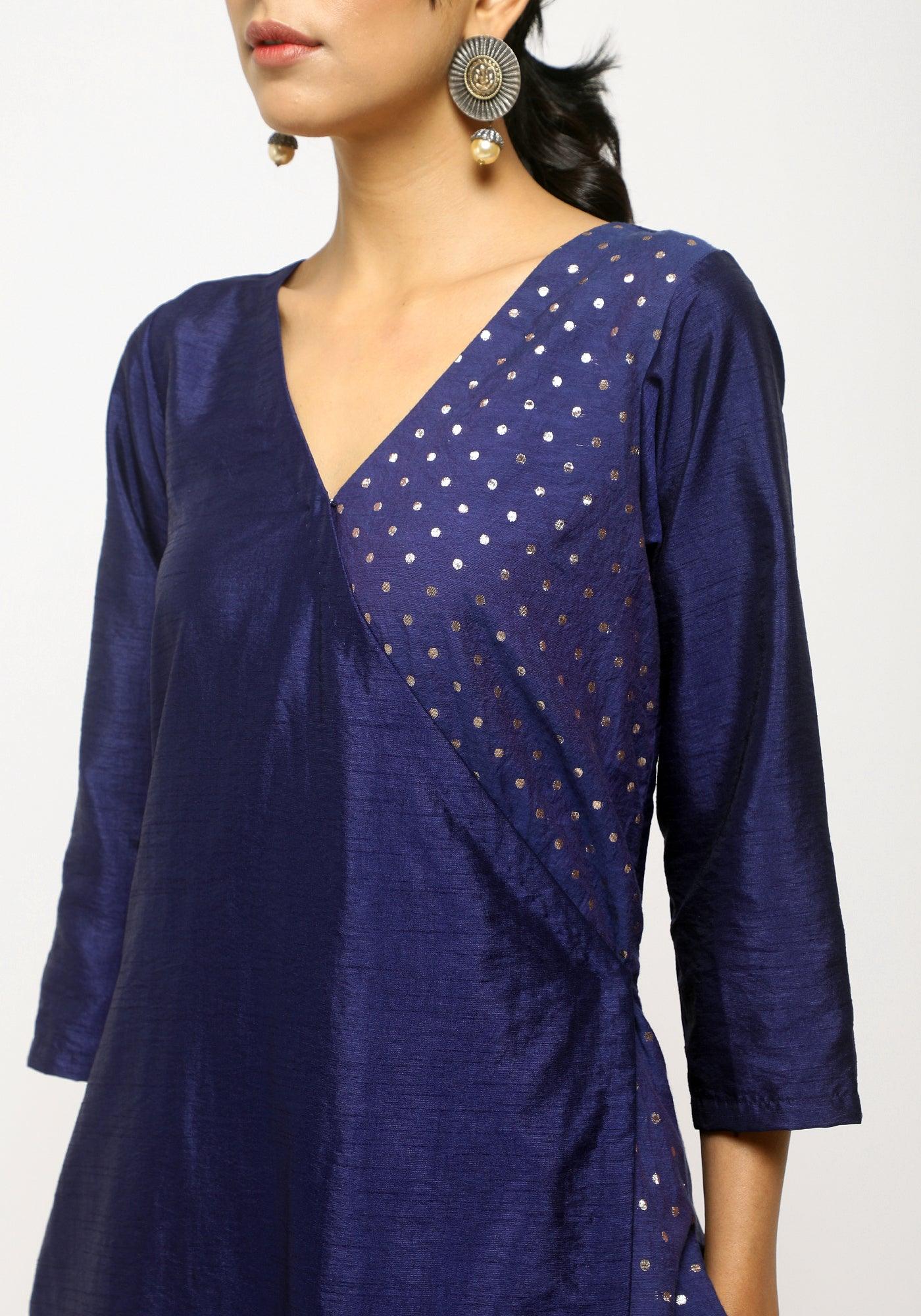 Blue Foil Angrakha Set - trueBrowns