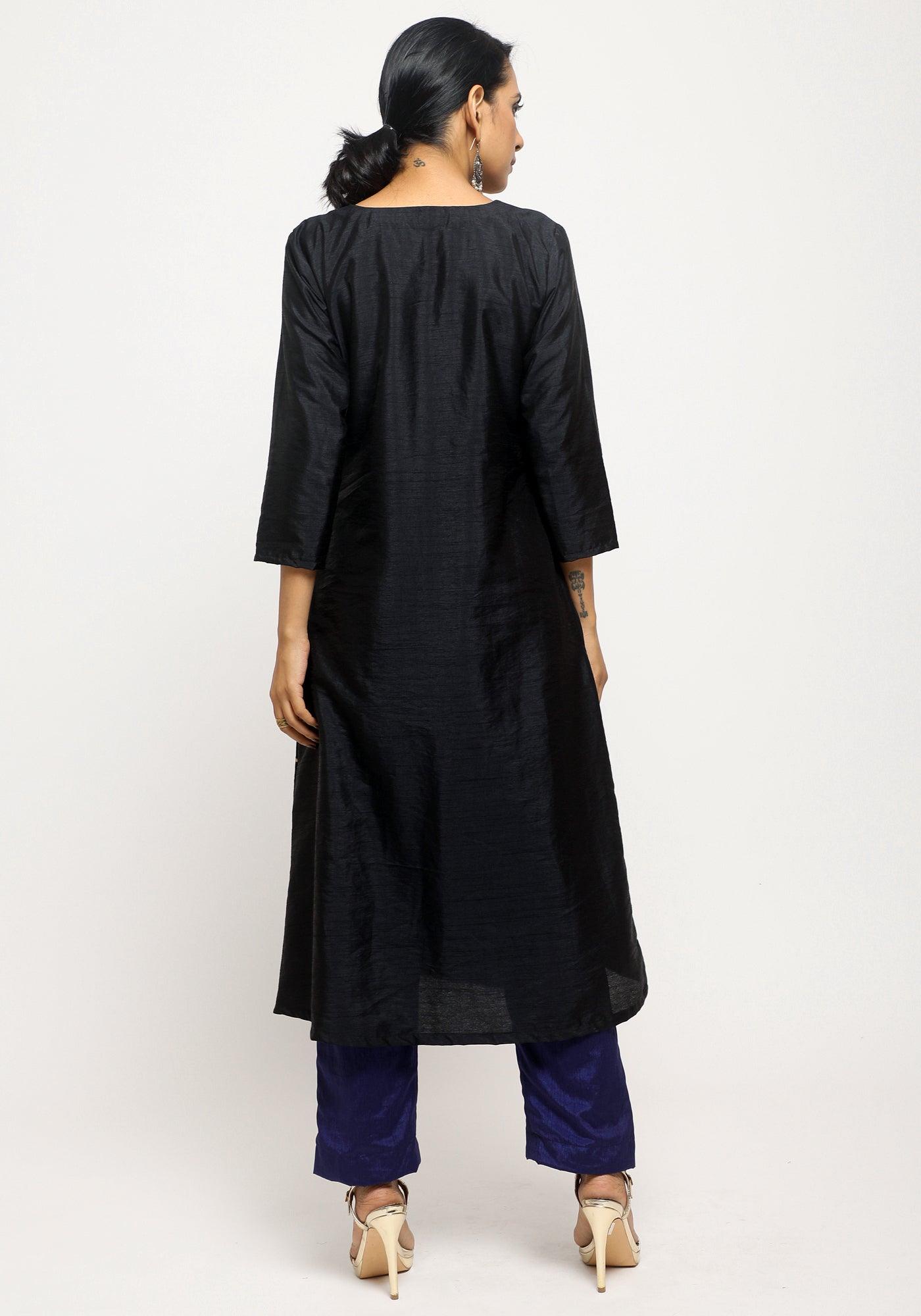 Black Foil Angrakha Set - trueBrowns