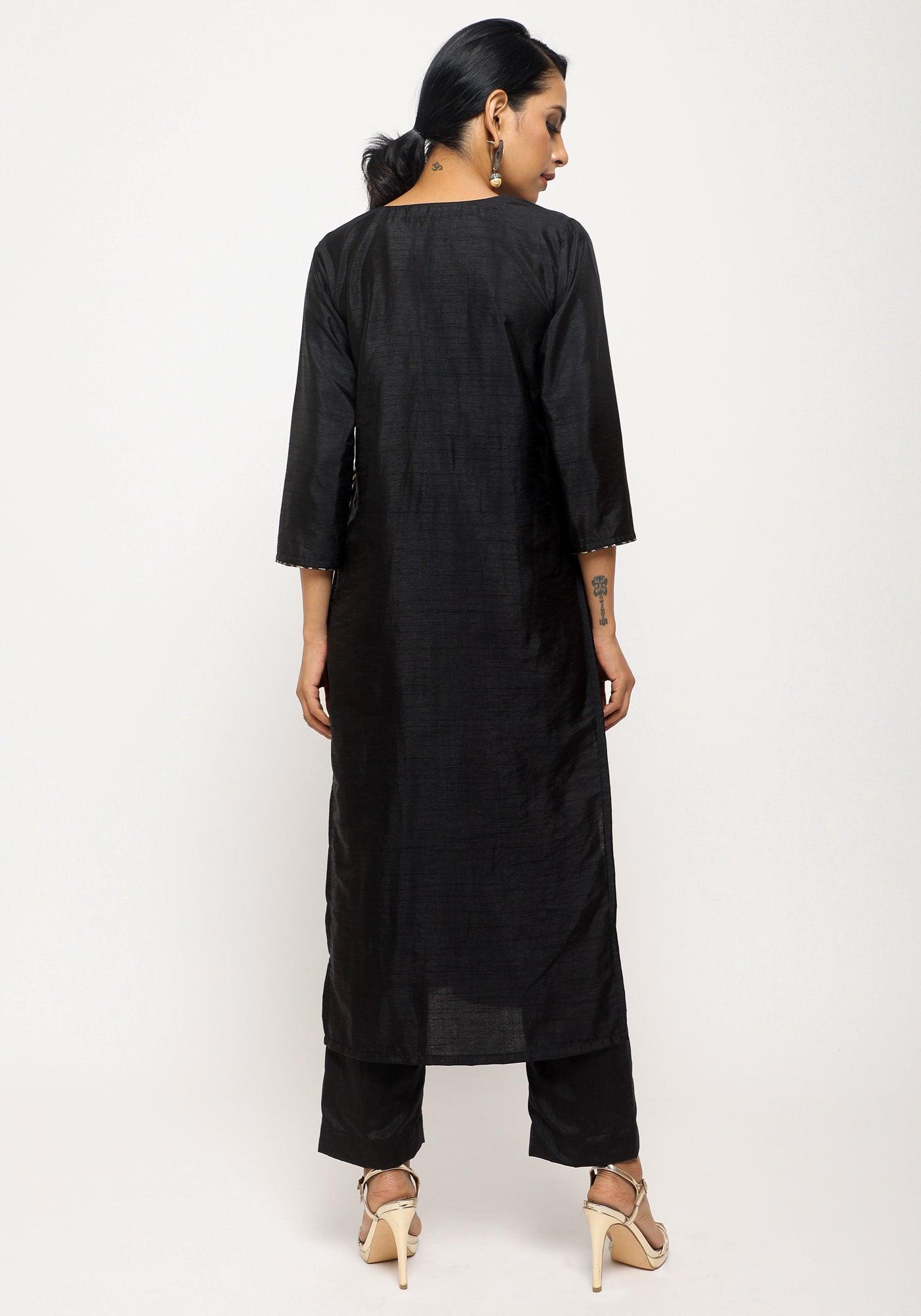 Black Foil High Slit Set - trueBrowns
