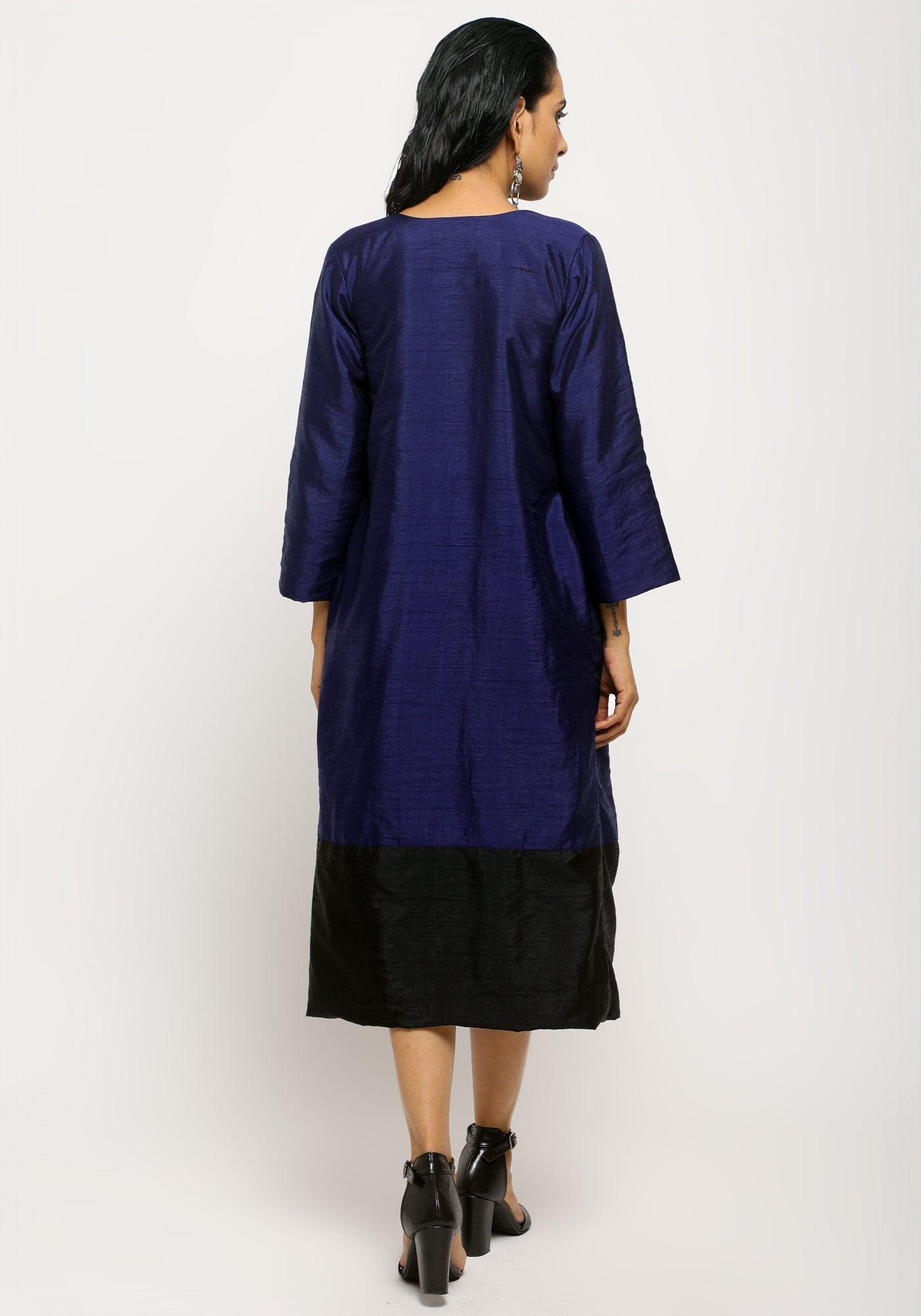 Blue Black Jacket Dress Set - trueBrowns