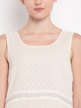 Ivory Panel Lace Dress - trueBrowns