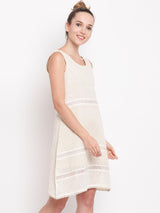 Ivory Panel Lace Dress - trueBrowns