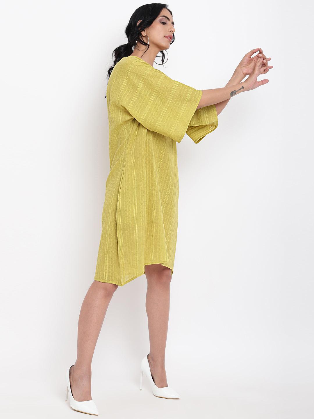 Green Cotton Kaftan - trueBrowns