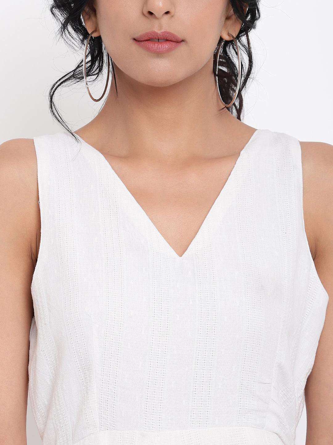 Cotton Panelled Flare Dress - trueBrowns