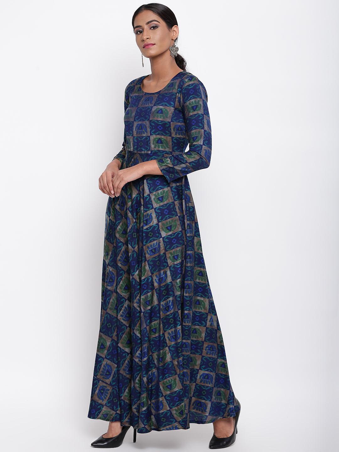 Blue Elephant Dress - trueBrowns
