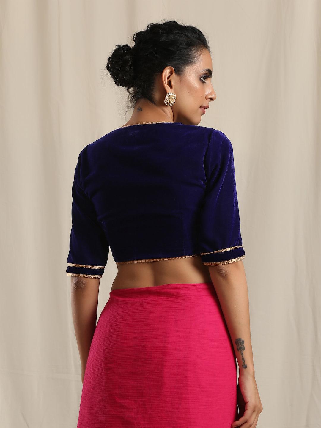 Green Velvet Gota Blouse - trueBrowns