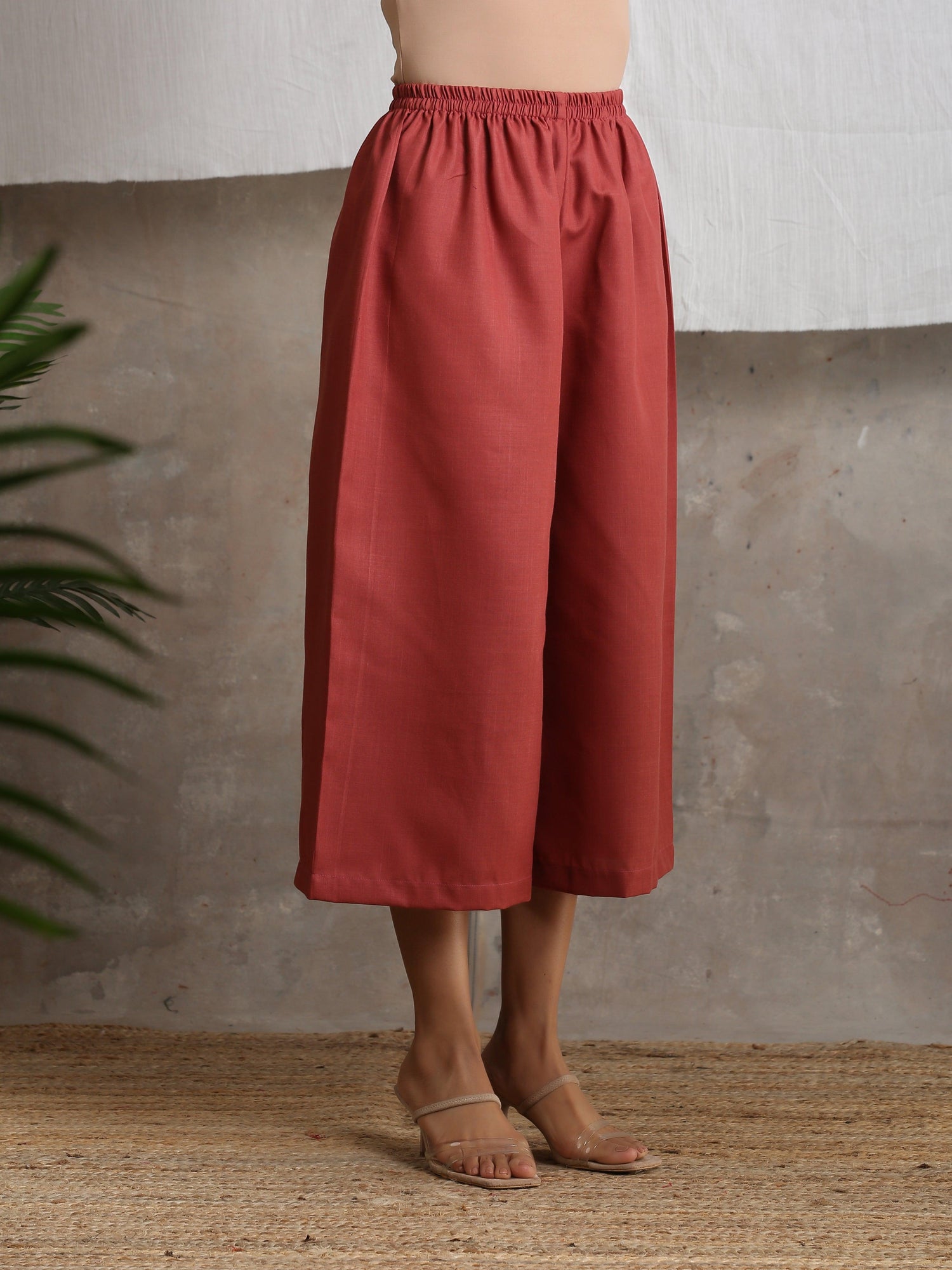 Cotton Linen Palazzo - trueBrowns