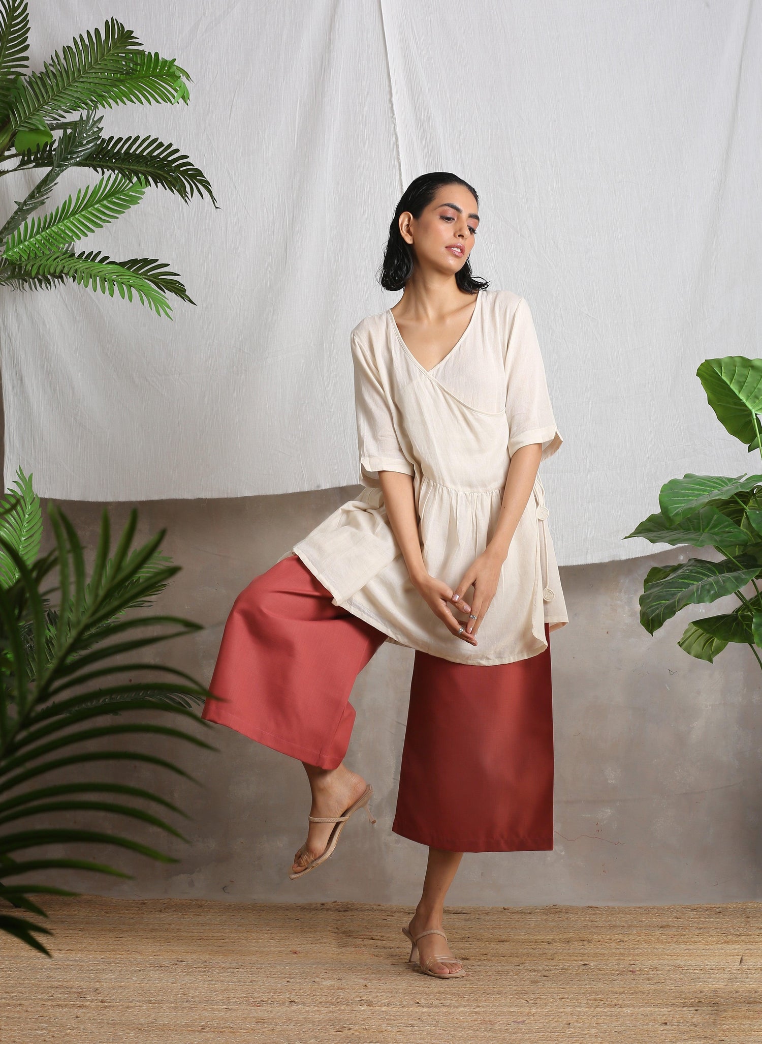 Cotton Linen Palazzo - trueBrowns