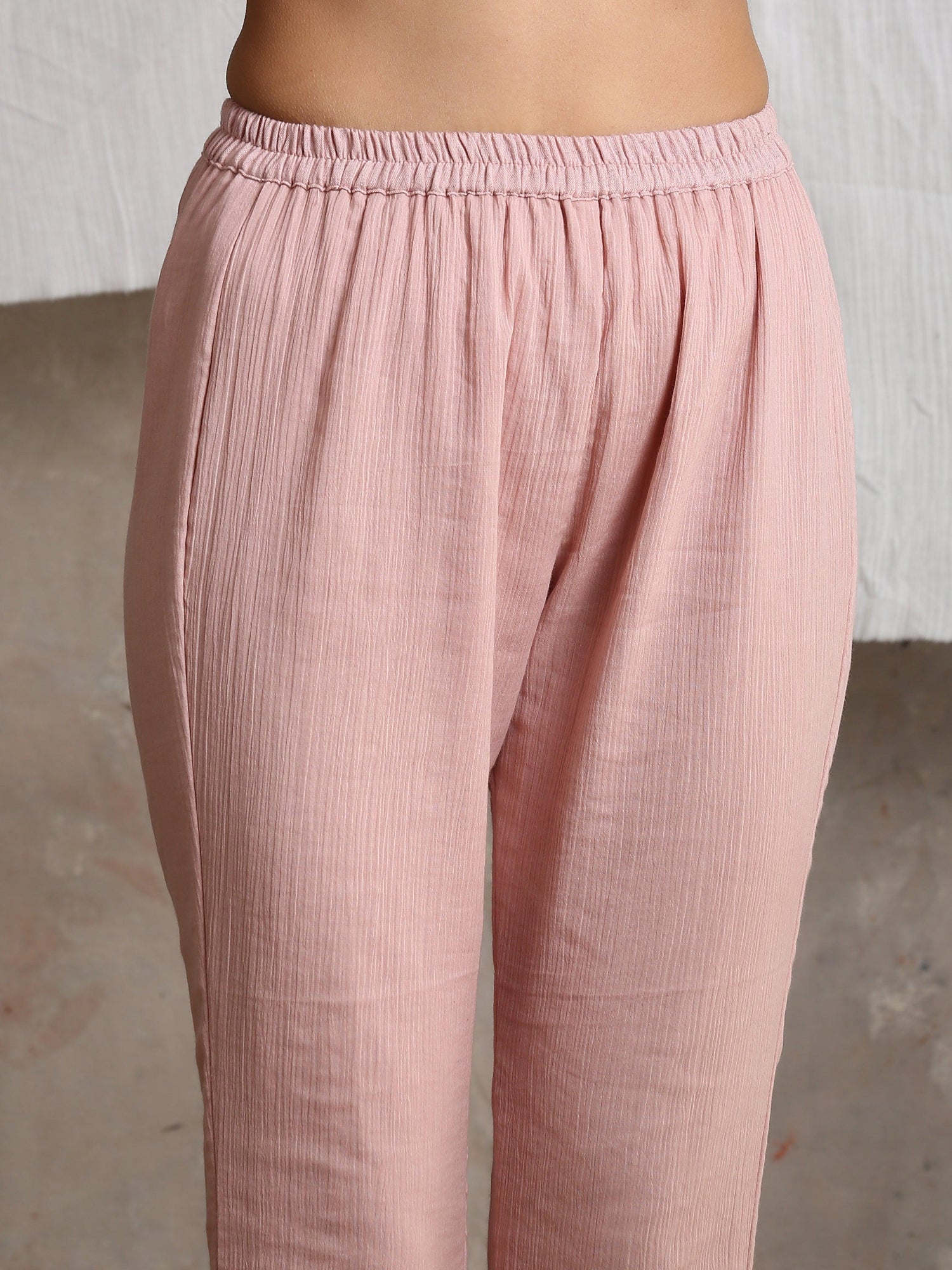 Rose Pink Crinkled Pant - trueBrowns