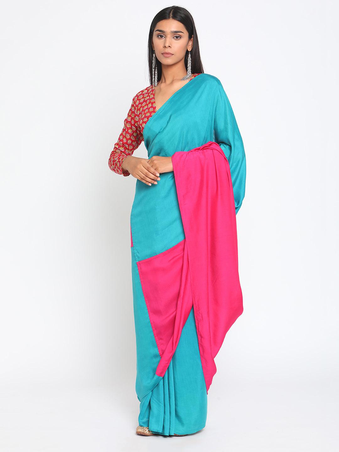 Silk Ready Pleated Saree - trueBrowns