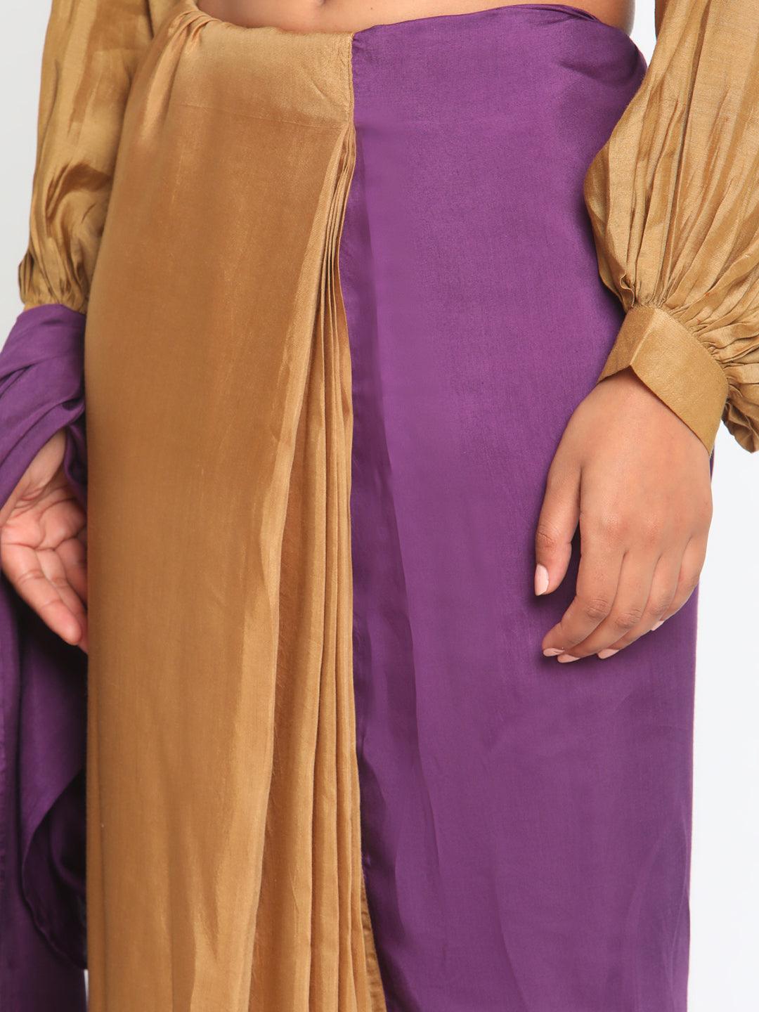 Silk Ready Pleated Saree - trueBrowns