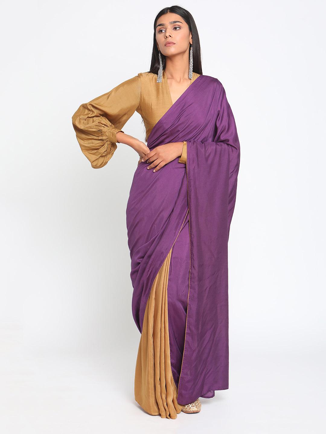 Silk Ready Pleated Saree - trueBrowns