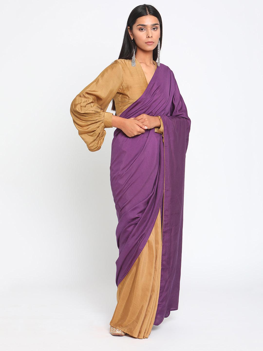 Silk Ready Pleated Saree - trueBrowns