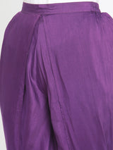 Silk Purple Dhoti Pant
