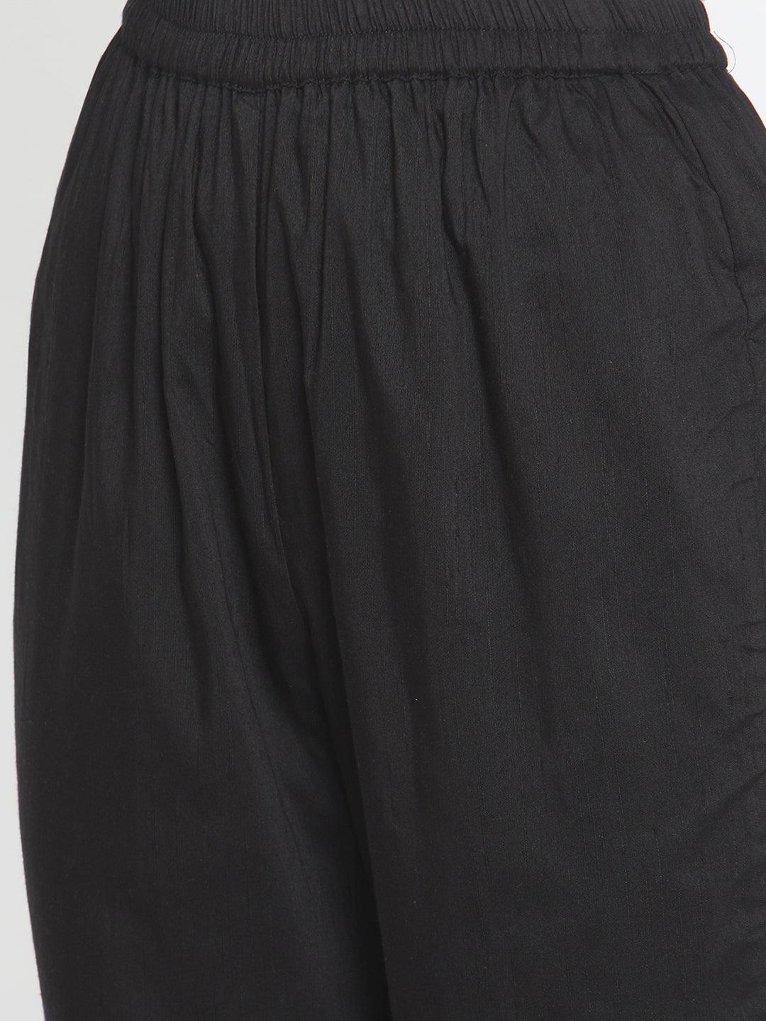 Black Silk Angrakha Set - trueBrowns