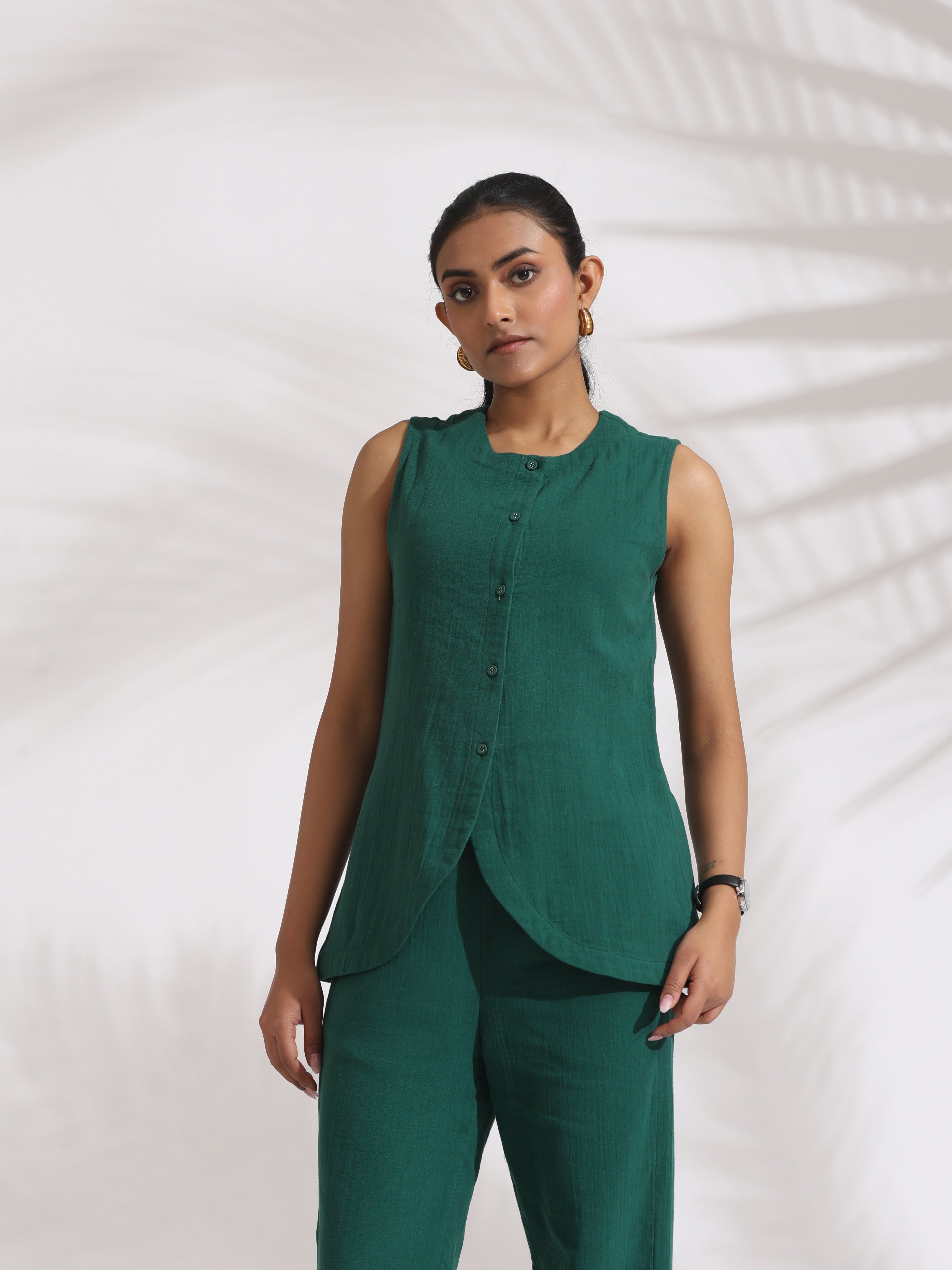 trueBrowns Green Cotton Co-ord Set