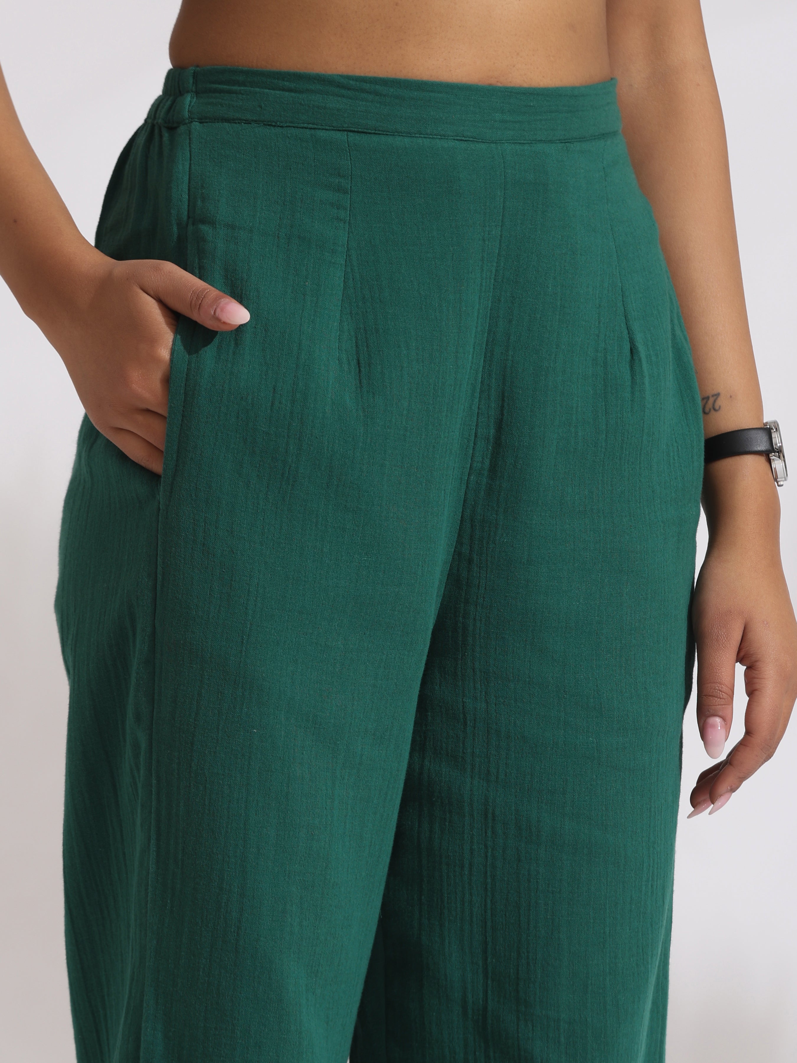 trueBrowns Green Cotton Co-ord Set