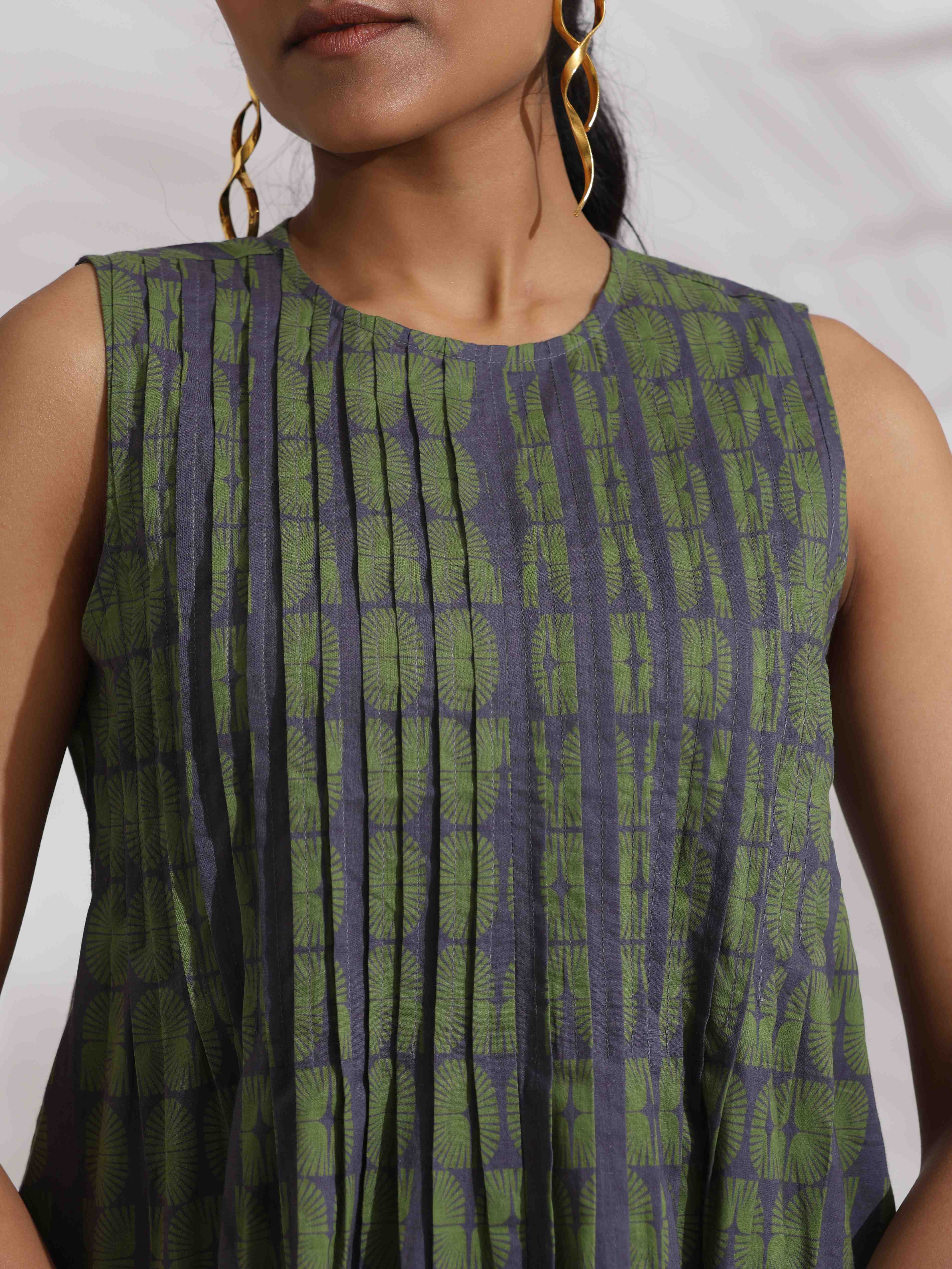 trueBrowns Grey Cotton Skirt Co-ord Set