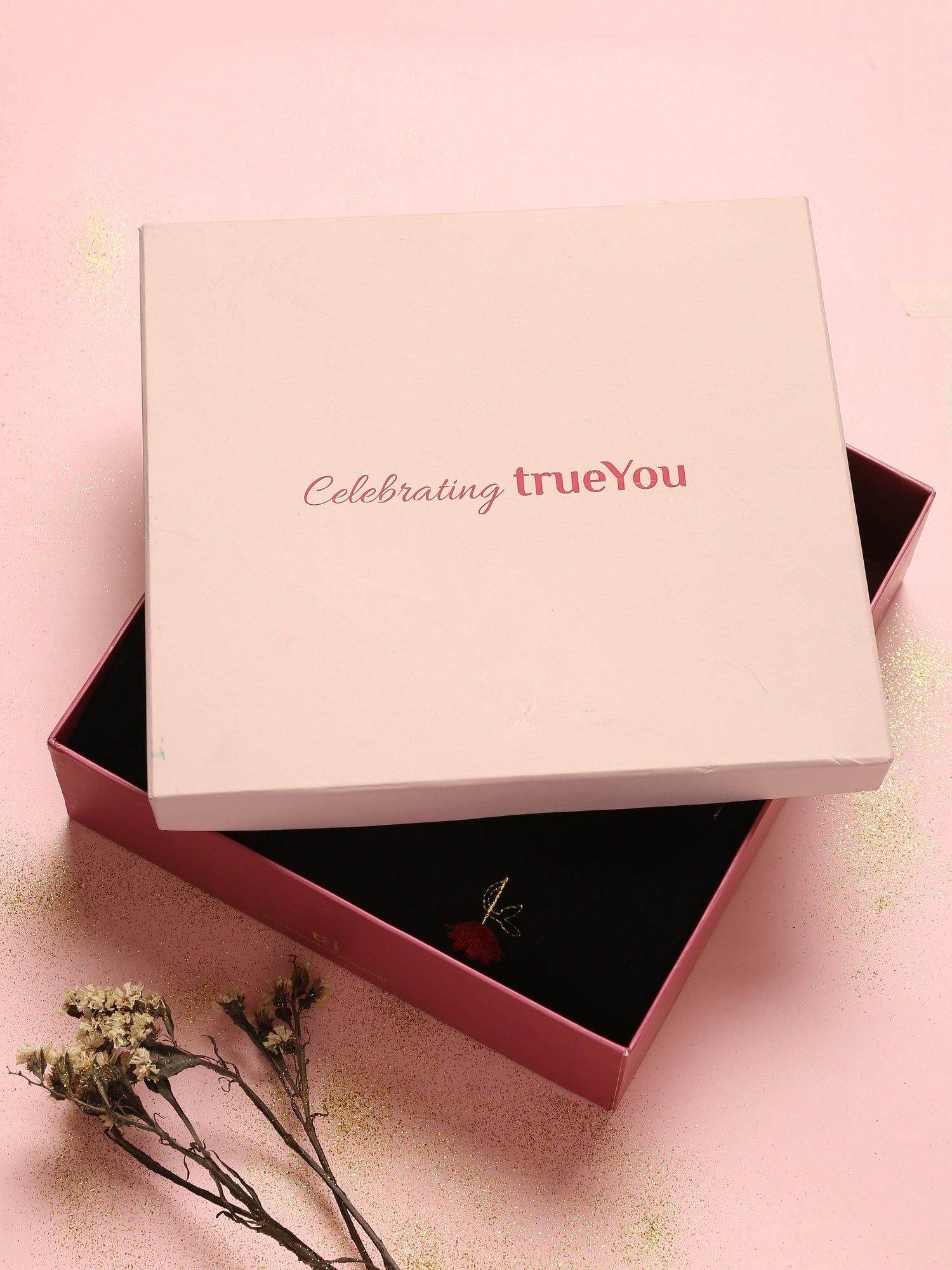 trueGifts Velvet - Black Embroidered - trueBrowns