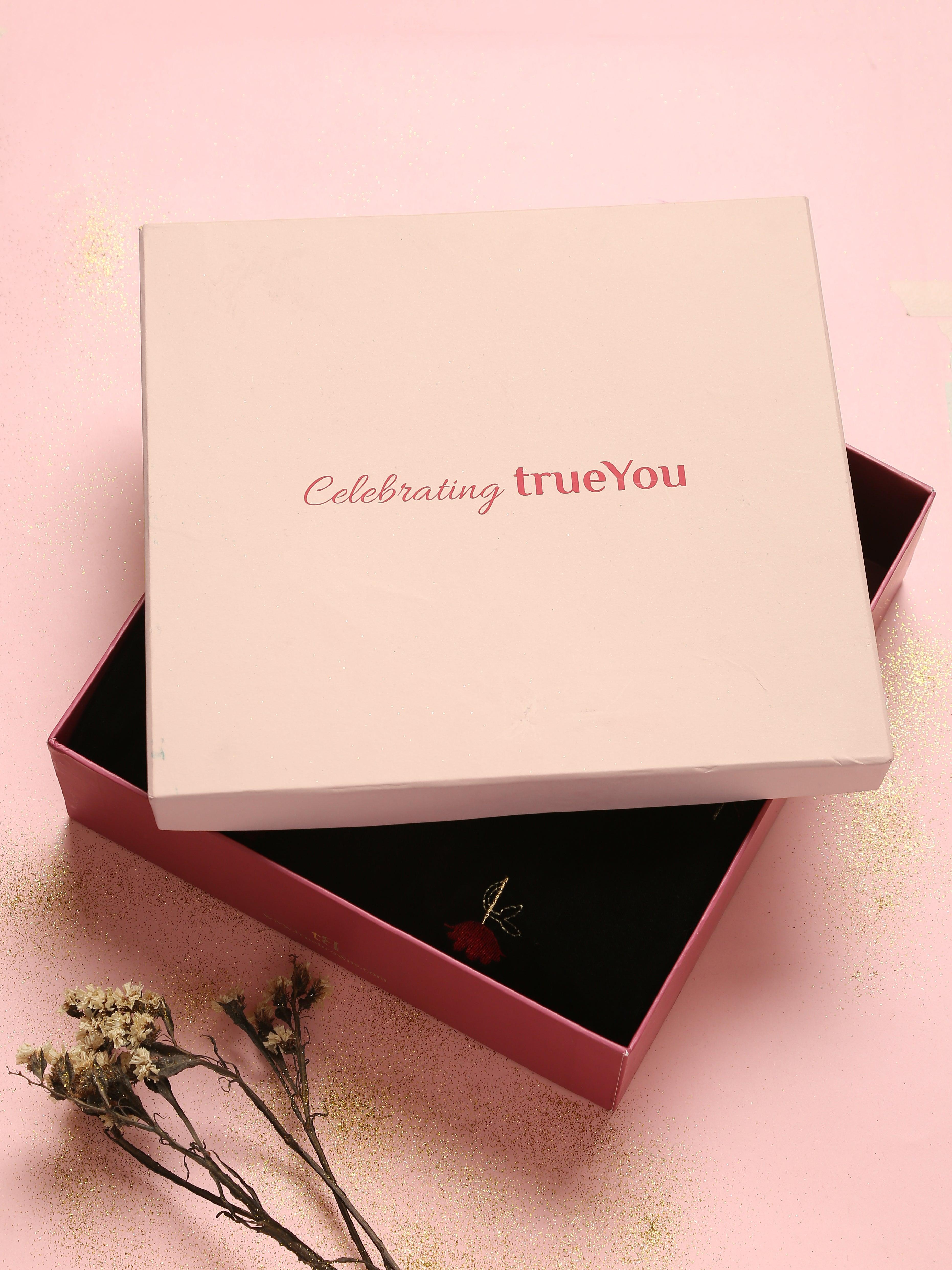 trueGifts Velvet - Black Embroidered - trueBrowns