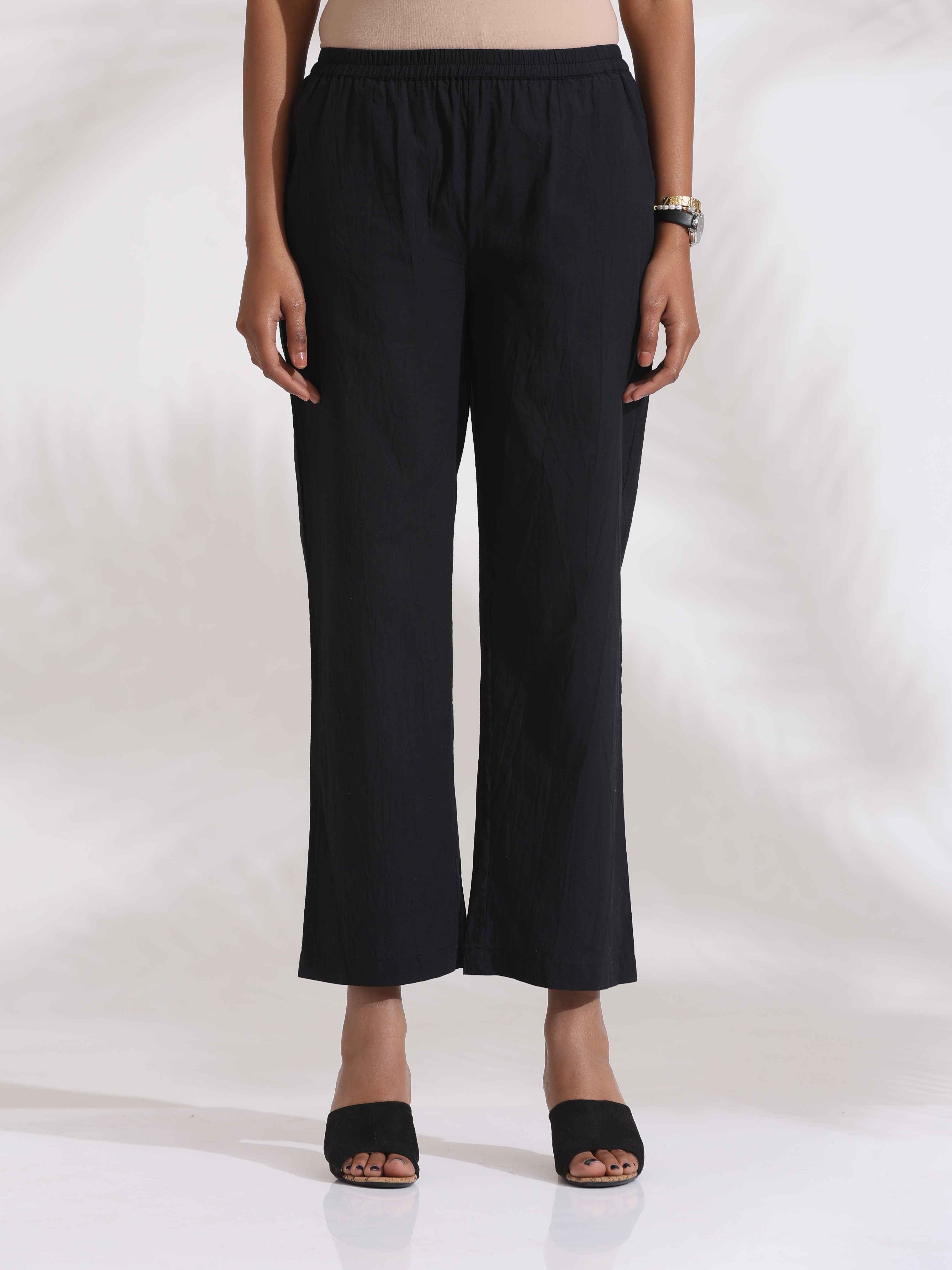 trueBrowns White Cotton Print Pleated Kurta Set