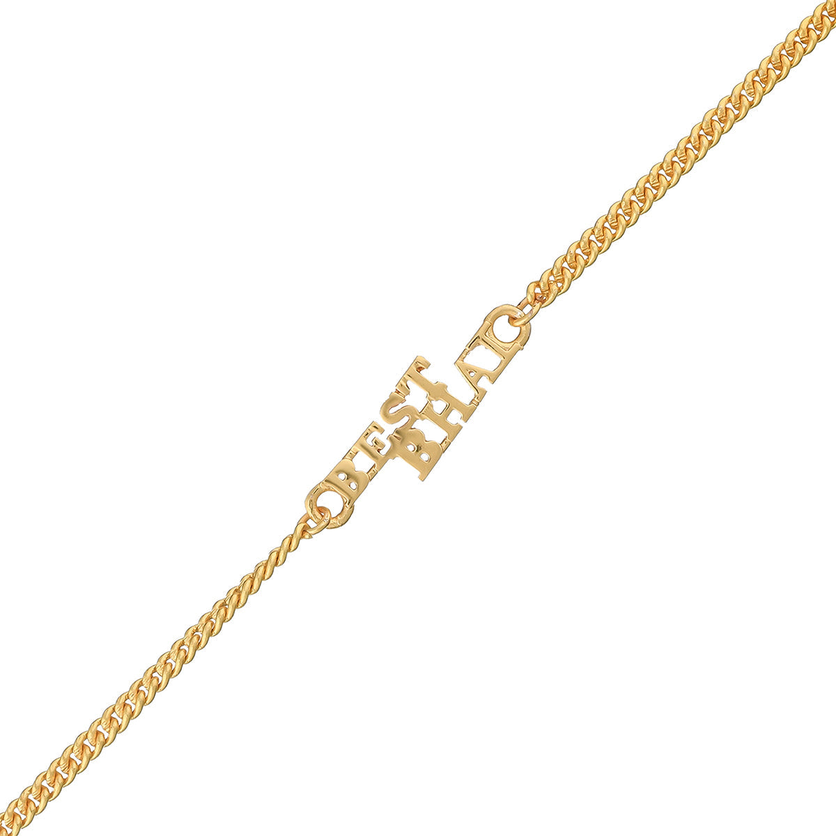 trueBrowns Best Bhai Gold Tone Bracelet Style Rakhi