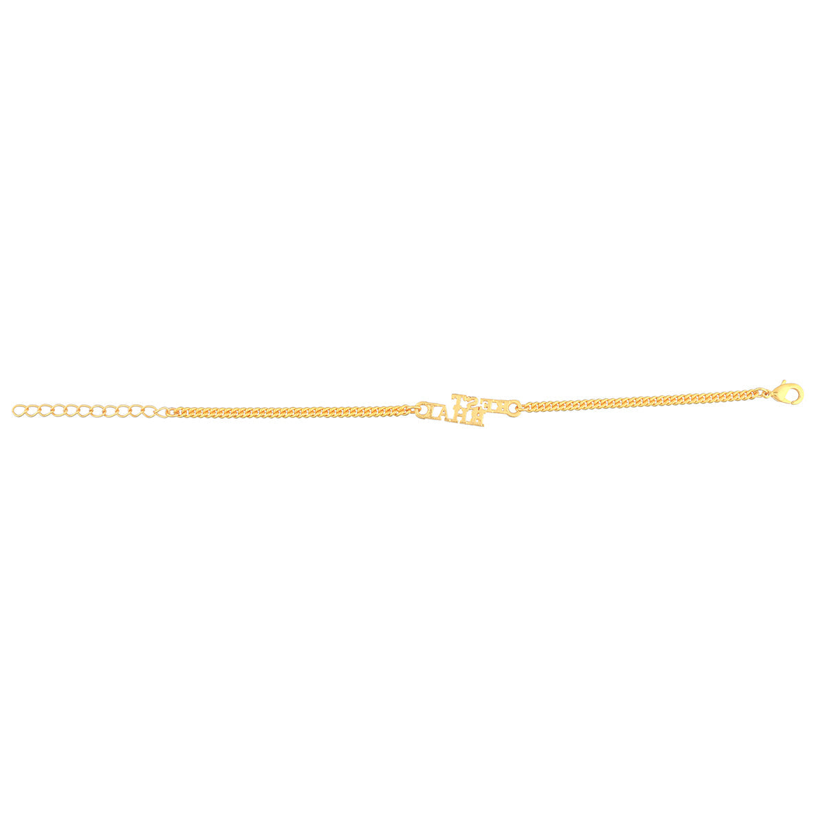 trueBrowns Best Bhai Gold Tone Bracelet Style Rakhi