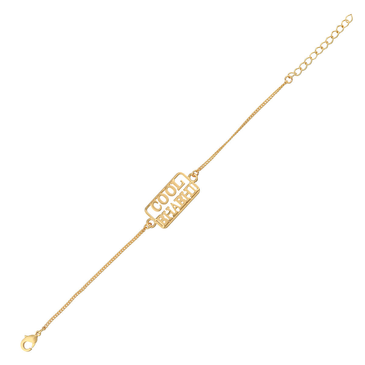 trueBrowns Stylish Gold Plated Cool Bhabhi Bracelet Rakhi