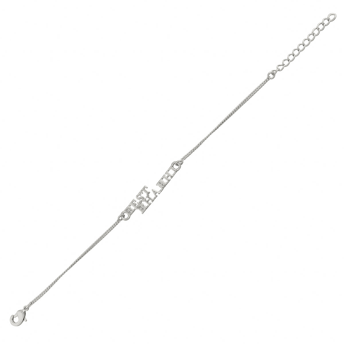 trueBrowns Silver Tone Best Bhabhi Rakhi