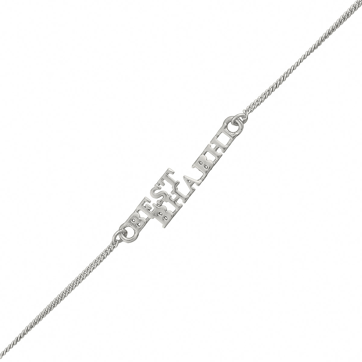 trueBrowns Silver Tone Best Bhabhi Rakhi