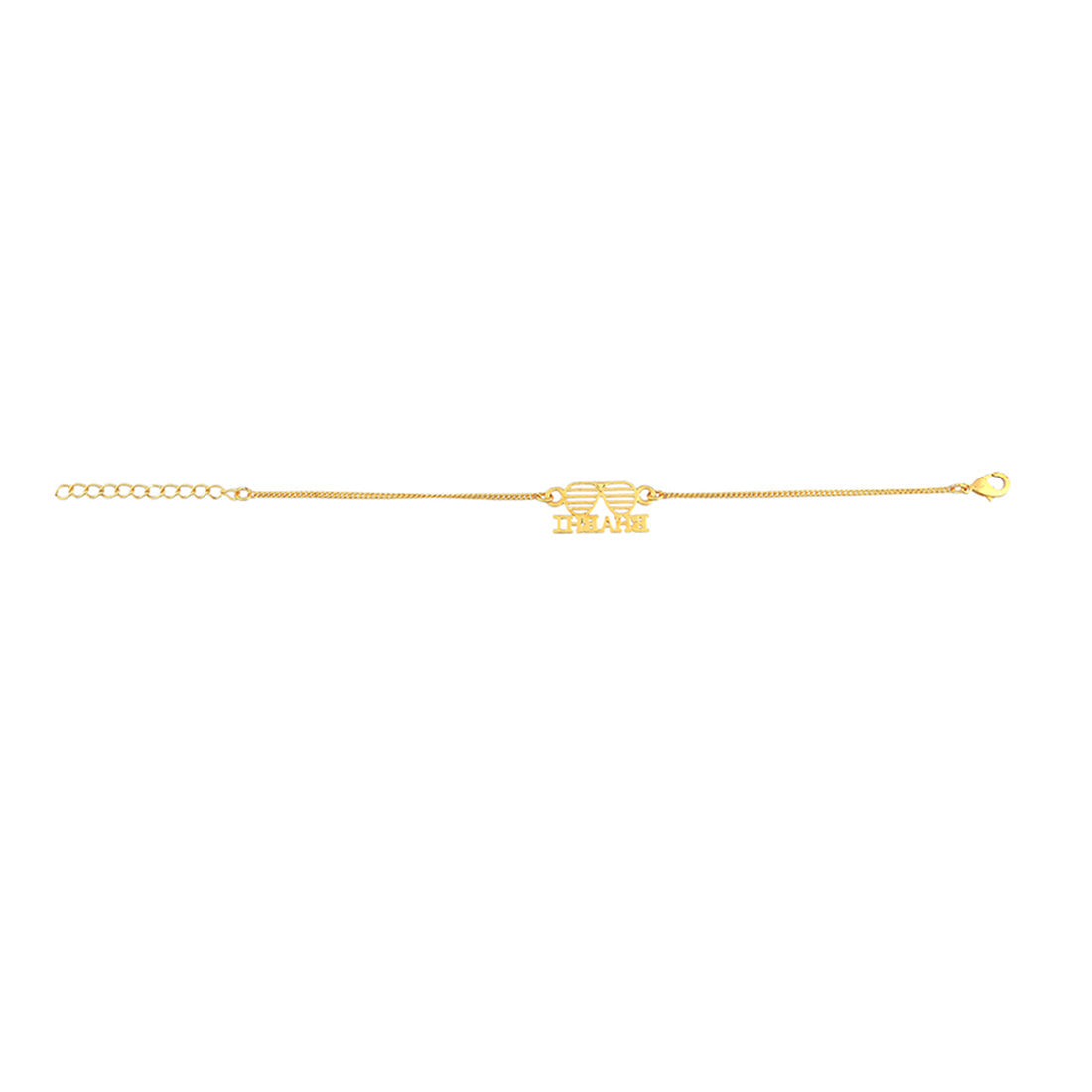 trueBrowns Gold Tone Bhabhi Bracelet Rakhi