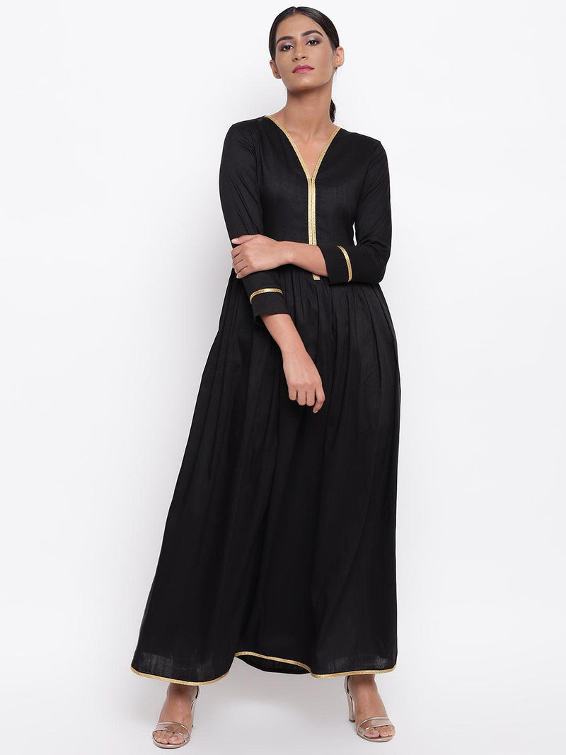 Black Gold Lace Dress - trueBrowns