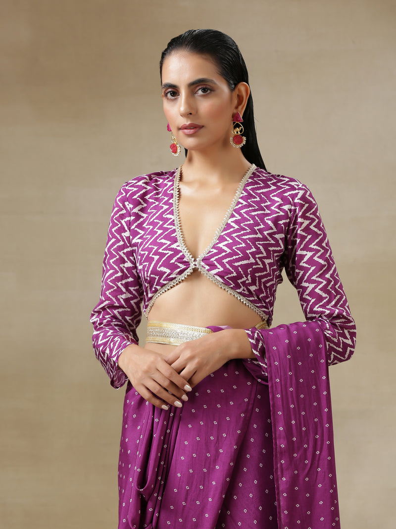 Purple Saree - Buy Purple Colour Sarees Online At Best Prices – Koskii