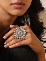 Silver-Plated Mandapa Ring