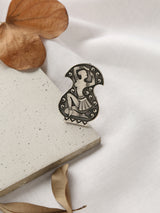 Silver-Plated Dancing Girl Ring