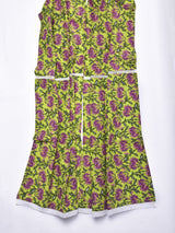 Lime Green Overall Block Print Cotton Stole