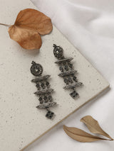 Silver-Plated Contemporary long Earrings