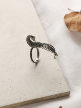 Silver-Plated Peacock Ring