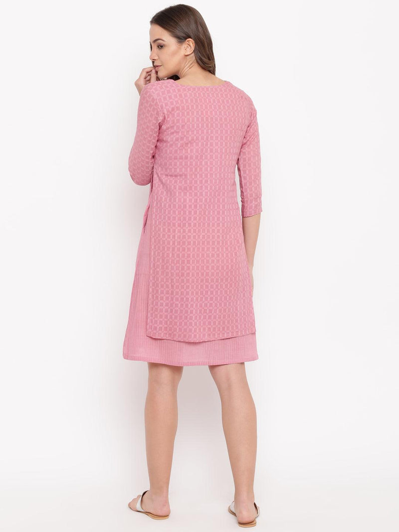 Pink Dobby Jacket Dress - trueBrowns