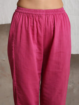Magenta Pink Crinkled Pant - trueBrowns